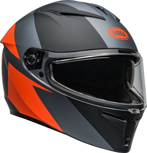 BELL Lithium Helmet - Shear Matte Gray/Orange - Extra