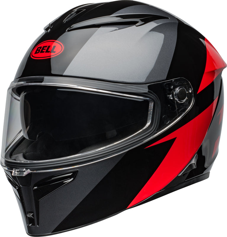 BELL Lithium Helmet - Shear Gloss Metallic Gray/Red - Main