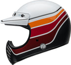 BELL Moto-3 Helmet - RSD Saddleback Satin/Gloss White/Black - Extra
