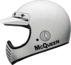 BELL Moto-3 Helmet - Steve McQueen Gloss White/Black - Extra