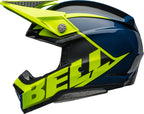 BELL Moto-10 Spherical Helmet - Sliced Matte/Gloss Retina/Blue - Extra