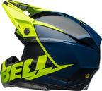 BELL Moto-10 Spherical Helmet - Sliced Matte/Gloss Retina/Blue - Extra