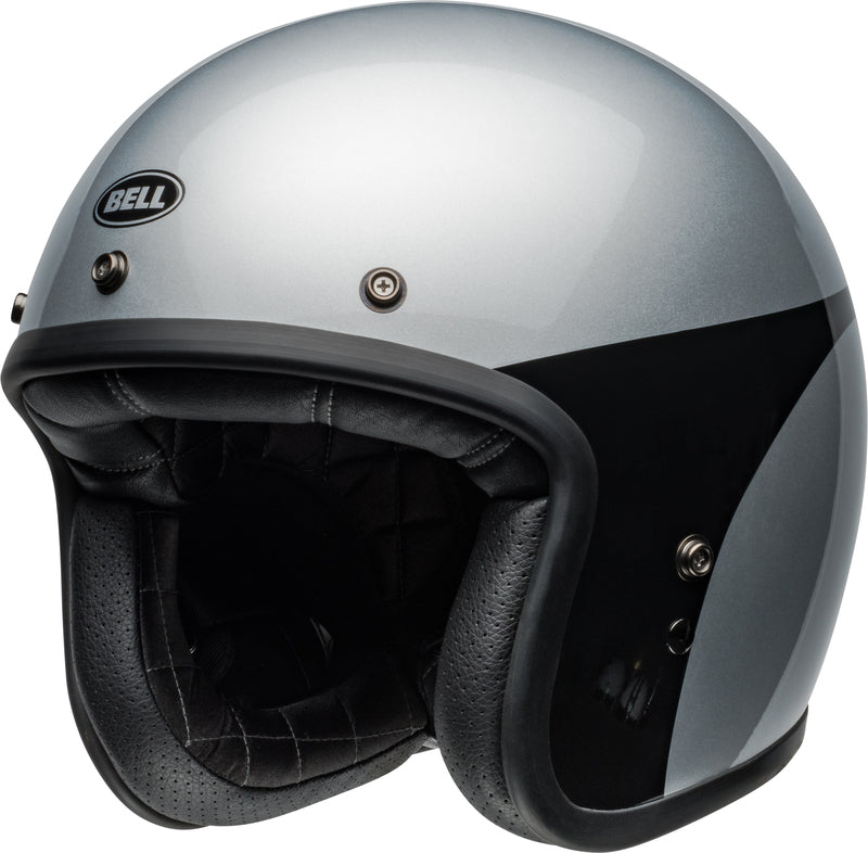 BELL Custom 500 Helmet - Chassis Gloss Silver Black - Extra