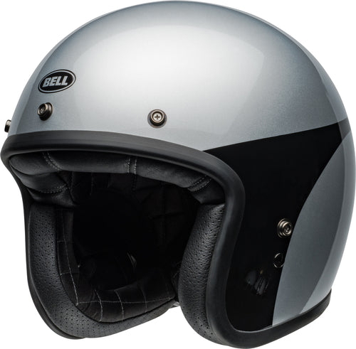 BELL Custom 500 Helmet - Chassis Gloss Silver Black - Extra