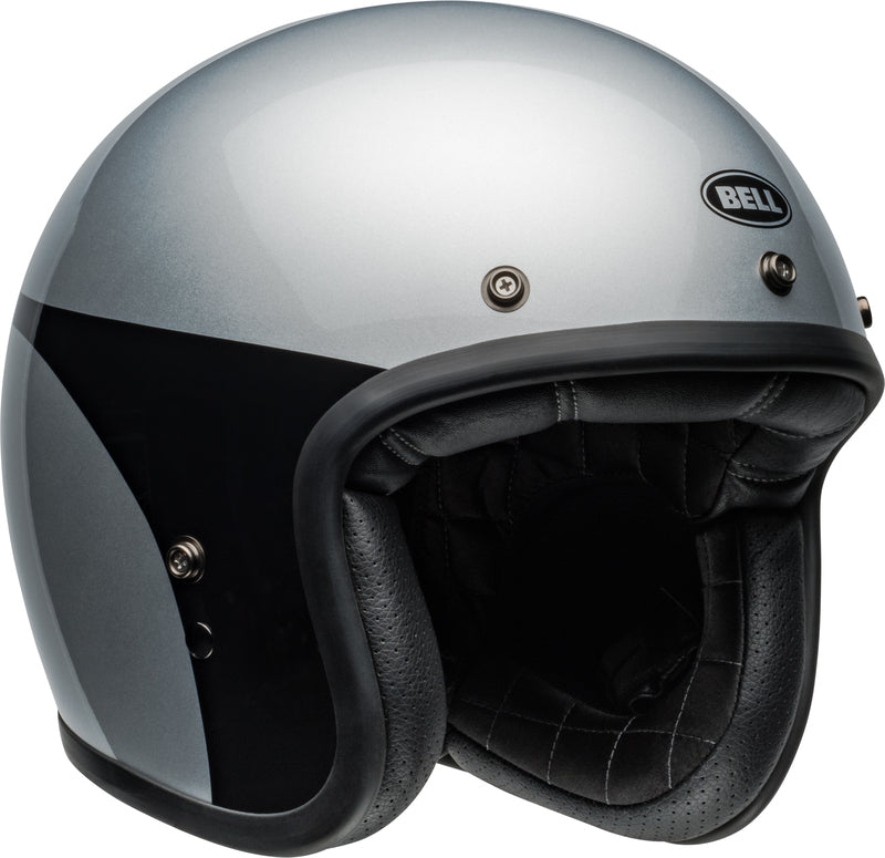 BELL Custom 500 Helmet - Chassis Gloss Silver Black - Extra