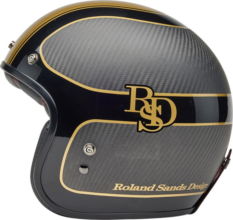 BELL Custom 500 Carbon Helmet - RSD Checkmate Matte Gloss Black/Gold - Extra