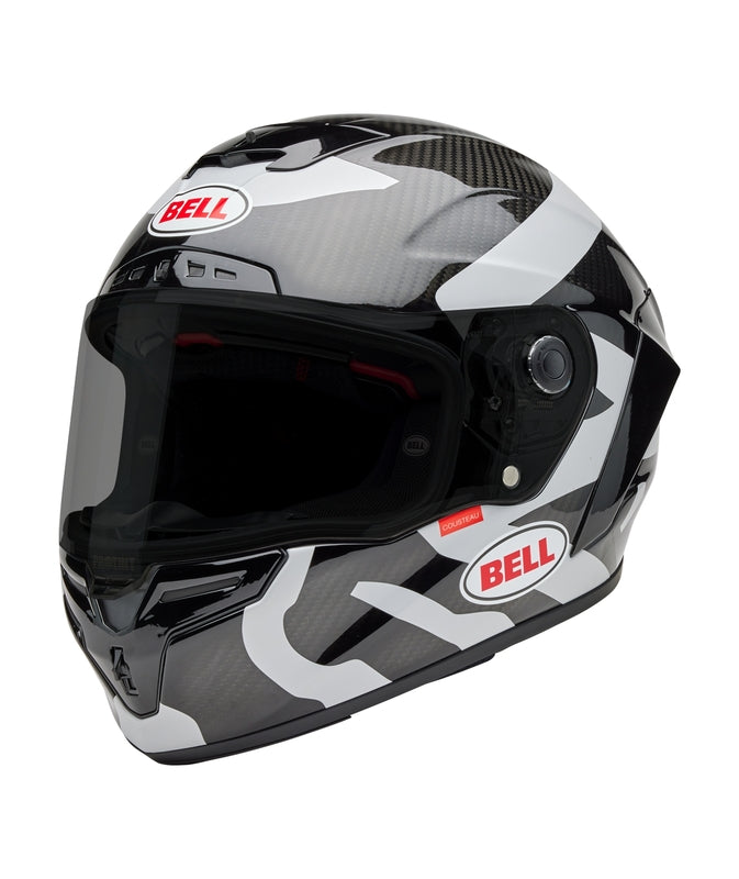 BELL Race Star DLX Helmet - Hello Cousteau Equidae Matte Gloss Black/Gray - Main