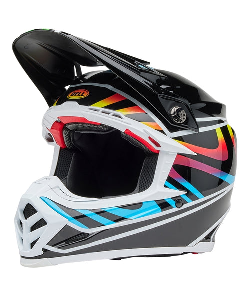 BELL Moto-9S Flex Helmet - Drift Gloss Black Multi - Extra