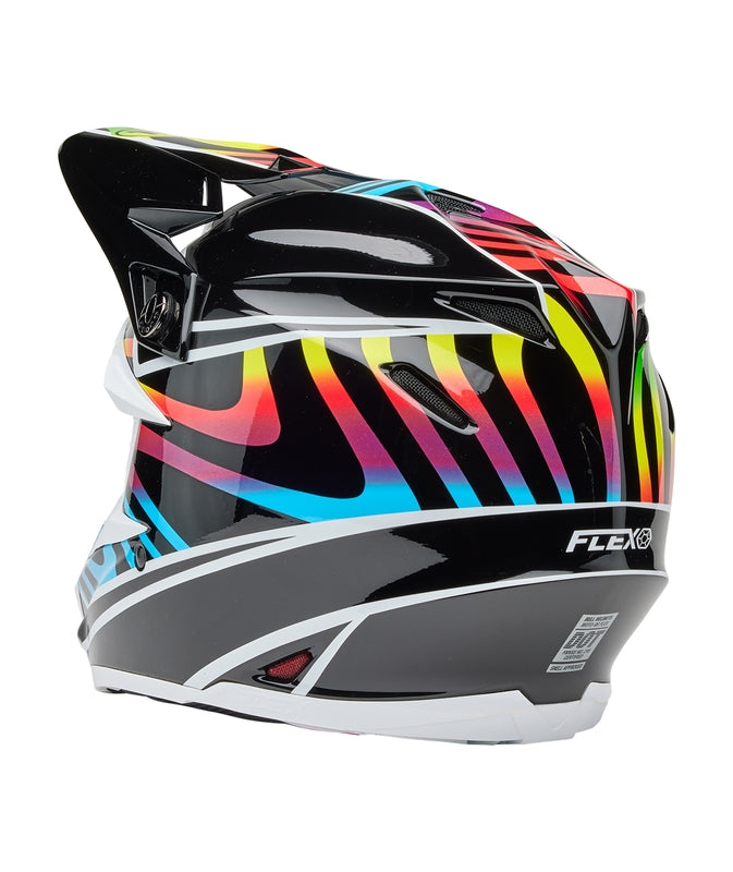 BELL Moto-9S Flex Helmet - Drift Gloss Black Multi - Extra