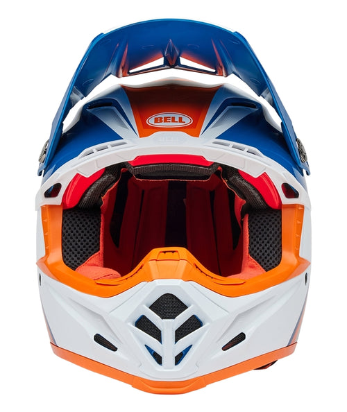 BELL Moto-9S Flex Helmet - Merchant Gloss Orange/Blue - Extra