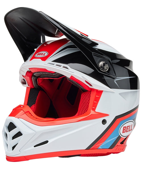 BELL Moto-9S Flex Helmet - Merchant Gloss Red/Black - Extra