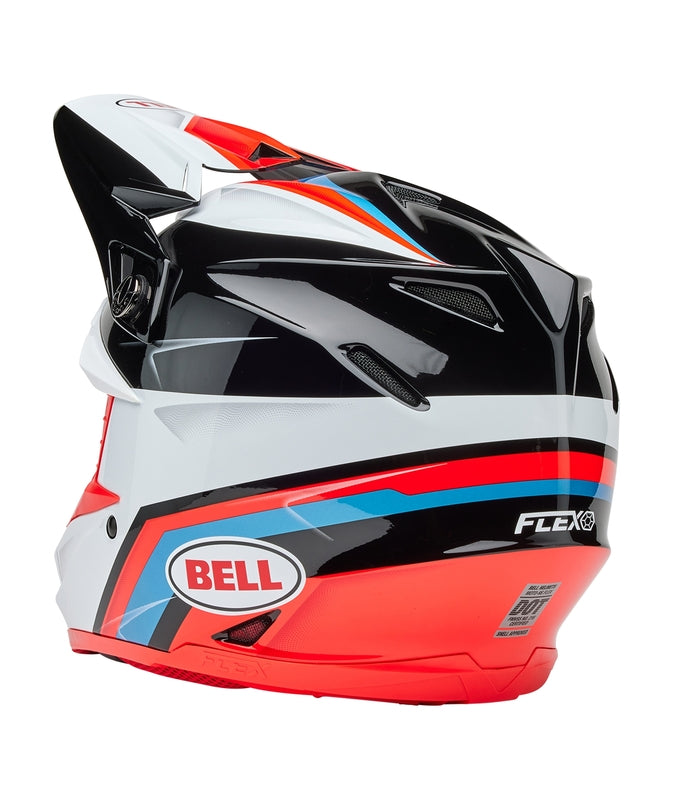 BELL Moto-9S Flex Helmet - Merchant Gloss Red/Black - Extra