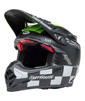 BELL Moto-9S Flex Helmet - Fasthouse Smoke Bomb Matte Gloss Black/HiViz Yellow - Extra