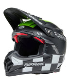 BELL Moto-9S Flex Helmet - Fasthouse Smoke Bomb Matte Gloss Black/HiViz Yellow - Extra