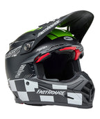 BELL Moto-9S Flex Helmet - Fasthouse Smoke Bomb Matte Gloss Black/HiViz Yellow - Extra