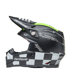 BELL Moto-9S Flex Helmet - Fasthouse Smoke Bomb Matte Gloss Black/HiViz Yellow - Extra