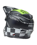 BELL Moto-9S Flex Helmet - Fasthouse Smoke Bomb Matte Gloss Black/HiViz Yellow - Extra