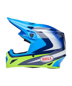 BELL MX-9 Mips Helmet - Jackal Gloss Blue/Hi-Viz Yellow - Extra