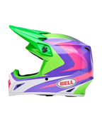 BELL MX-9 Mips Helmet - Jackal Gloss Hi-Viz Green Purple - Extra