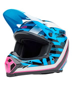 BELL MX-9 Mips Helmet - Breakdance Gloss Blue/Pink - Extra