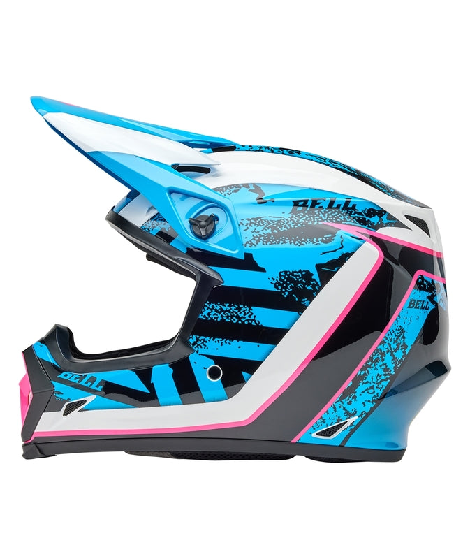 BELL MX-9 Mips Helmet - Breakdance Gloss Blue/Pink - Extra