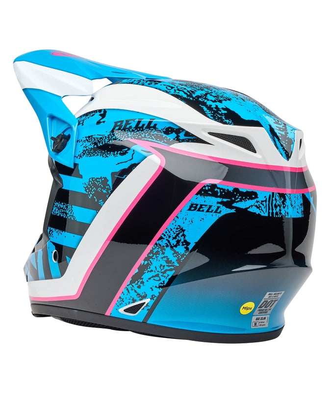 BELL MX-9 Mips Helmet - Breakdance Gloss Blue/Pink - Extra