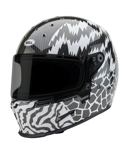 BELL Eliminator Carbon Helmet - Deathspray Gloss Black/White/Black - Main