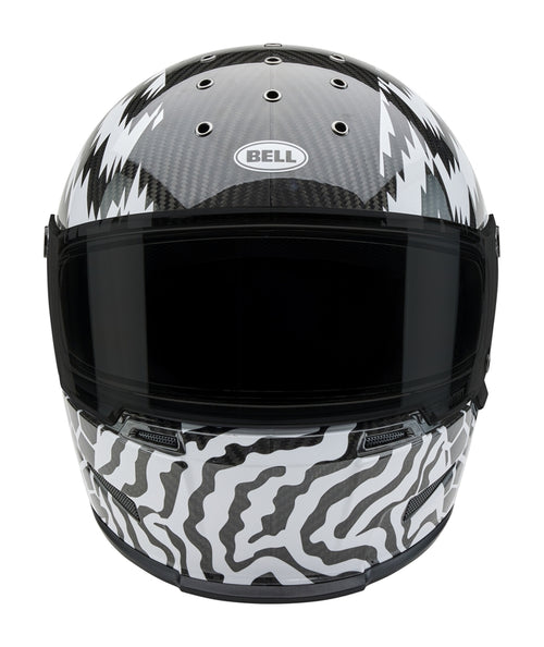 BELL Eliminator Carbon Helmet - Deathspray Gloss Black/White/Black - Extra