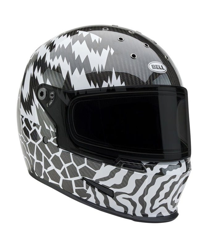 BELL Eliminator Carbon Helmet - Deathspray Gloss Black/White/Black - Extra