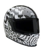 BELL Eliminator Carbon Helmet - Deathspray Gloss Black/White/Black - Extra