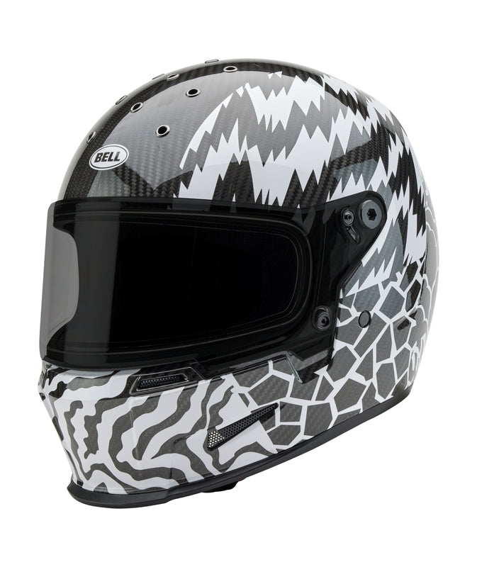 BELL Eliminator Carbon Helmet - Deathspray Gloss Black/White/Black - Main