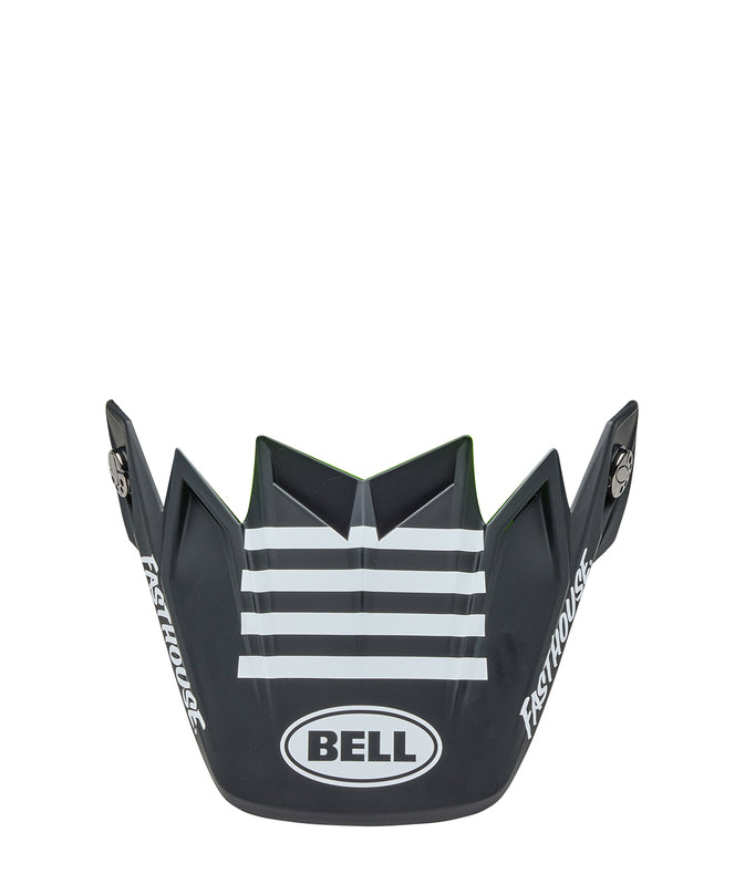 BELL Moto-9S Flex Peak -  Fasthouse Smoke Bomb Matte Gloss Black/HiViz Yellow - Extra