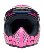 BELL Moto-3 Helmet - Deathspray Gloss Pink Purple - Extra