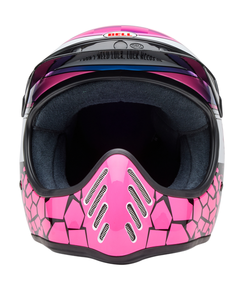 BELL Moto-3 Helmet - Deathspray Gloss Pink Purple - Extra