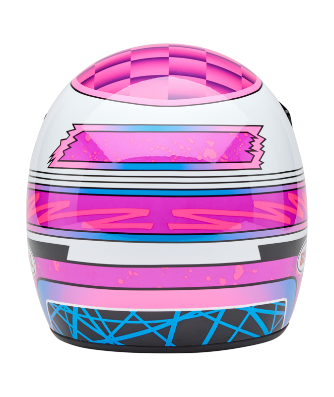 BELL Moto-3 Helmet - Deathspray Gloss Pink Purple - Extra