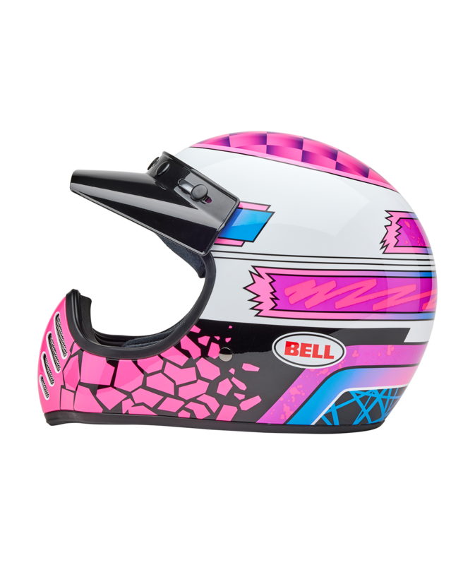 BELL Moto-3 Helmet - Deathspray Gloss Pink Purple - Main