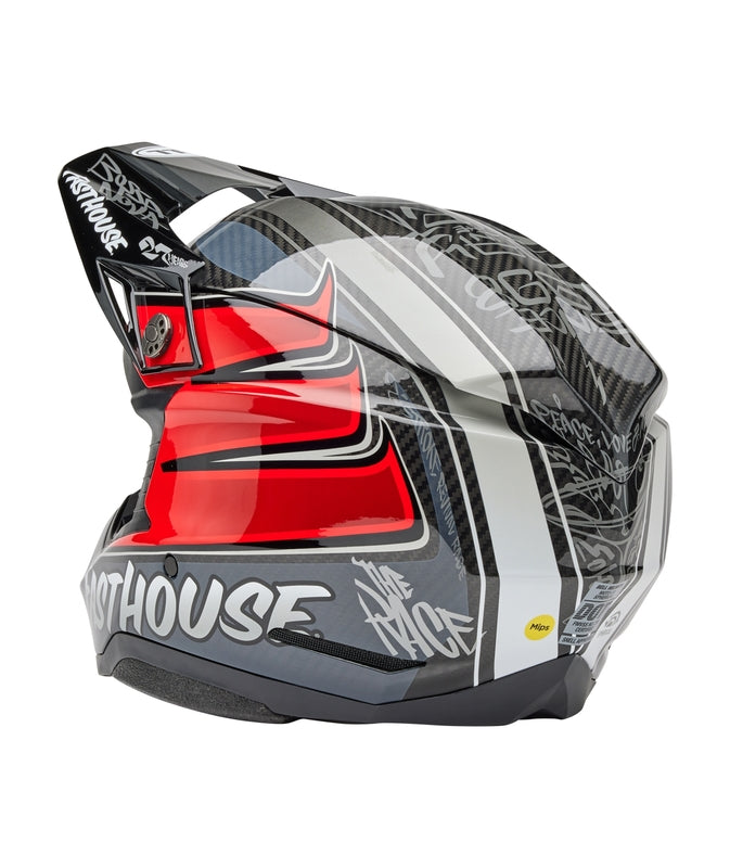 BELL Moto-10 Spherical Mips Helmet - Fasthouse DITD 25 Gloss Gray/Red - Extra
