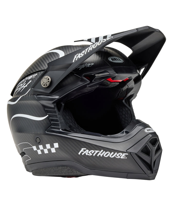 BELL Moto-10 Spherical Mips Helmet - Fasthouse Raven Matte Black/White - Extra
