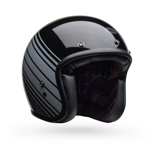 BELL Custom 500 Helmet - Edge Gloss Metallic Black/Gray - Extra