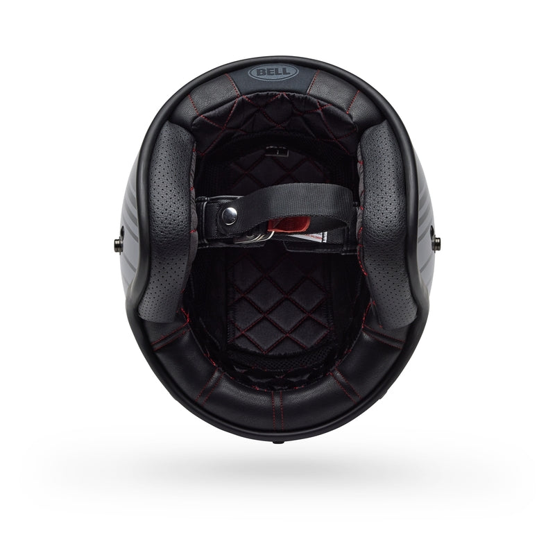 BELL Custom 500 Helmet - Edge Gloss Metallic Black/Gray - Extra