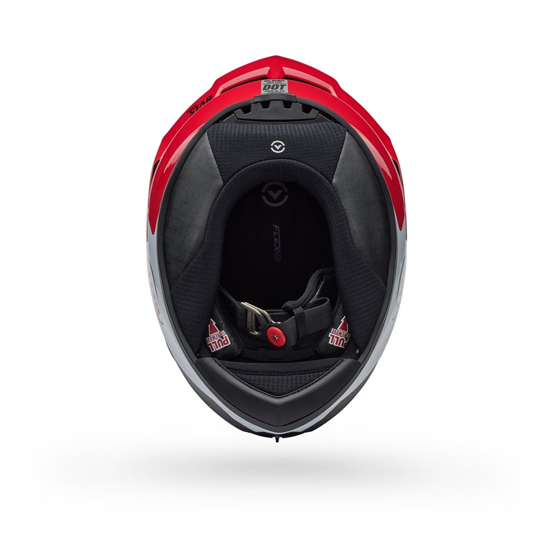 BELL Race Star DLX Flex Helmet - Corsa Red/White - Extra
