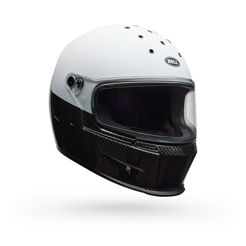 BELL Eliminator Carbon Helmet - Diverge Matte/Gloss White/Black - Main