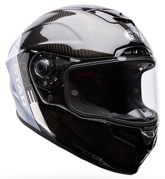 BELL Race Star DLX Flex Helmet - Strike Silver/White - Main