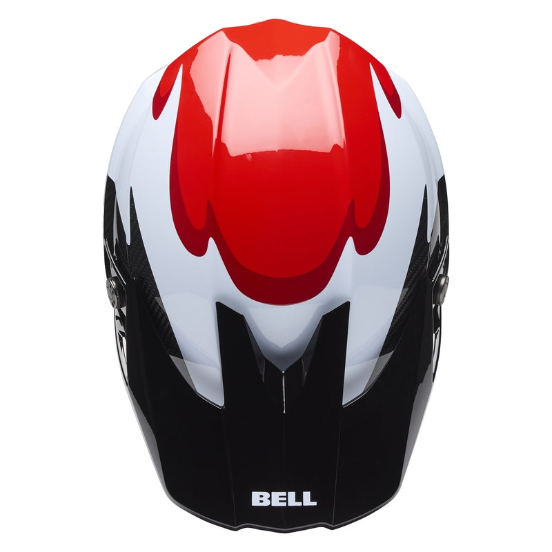 BELL Moto-10 Spherical Helmet - Fluid Black/Red - Extra