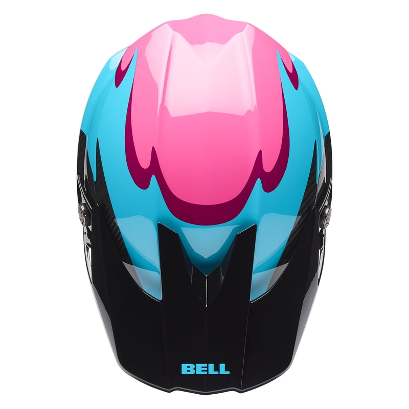 BELL Moto-10 Spherical Helmet - Fluid Green Pink - Extra