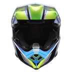 BELL Moto-10 Spherical Helmet - Grid White/Blue - Extra