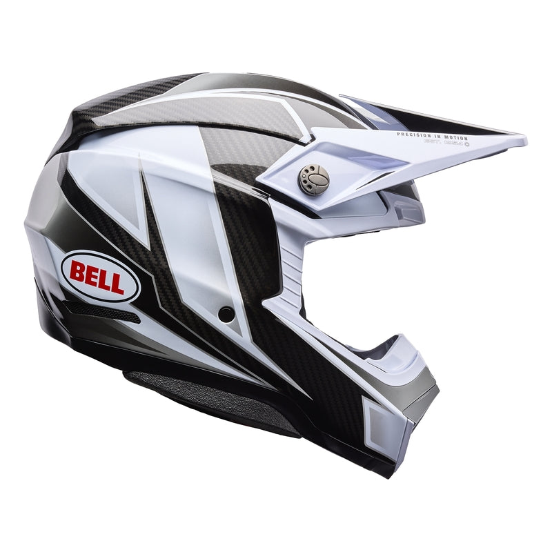 BELL Moto-10 Spherical Helmet - Grid White/Black/Grey - Extra