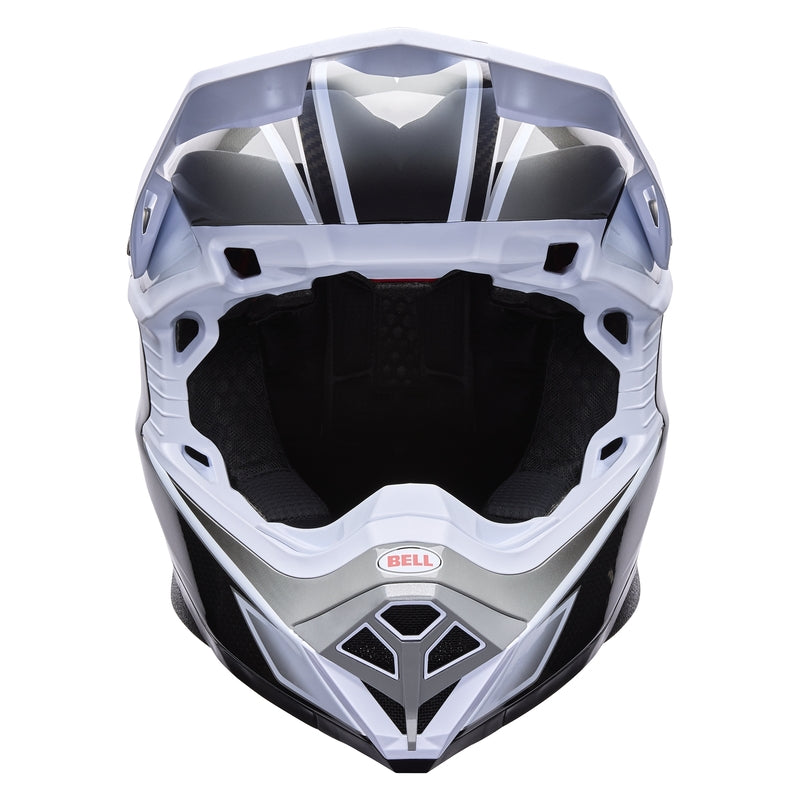 BELL Moto-10 Spherical Helmet - Grid White/Black/Grey - Extra