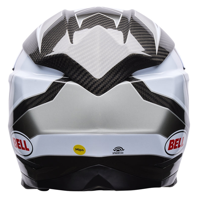 BELL Moto-10 Spherical Helmet - Grid White/Black/Grey - Extra