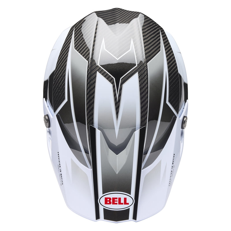BELL Moto-10 Spherical Helmet - Grid White/Black/Grey - Extra